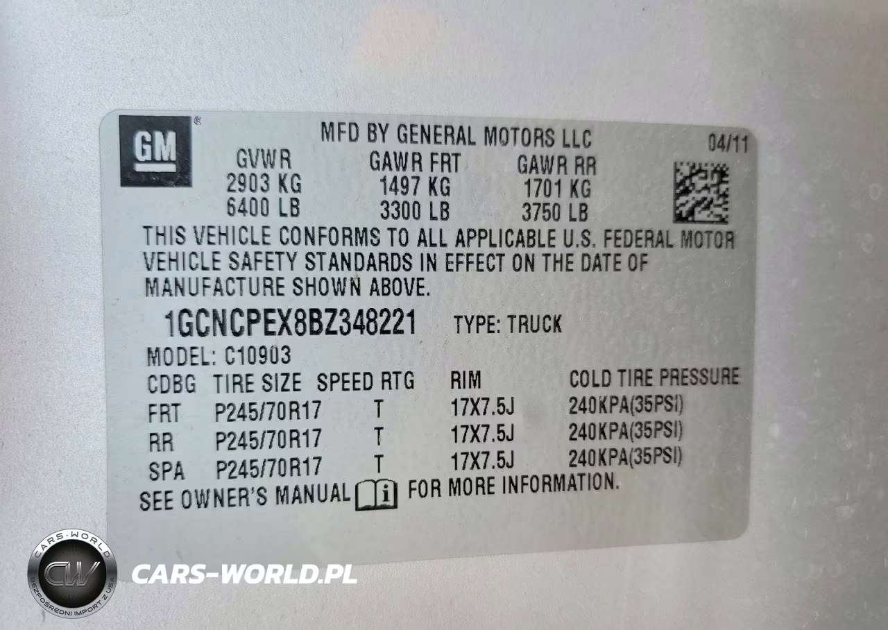 2011 Chevrolet Silverado C1500 VIN:1GCNCPEX8BZ348221 - 12
