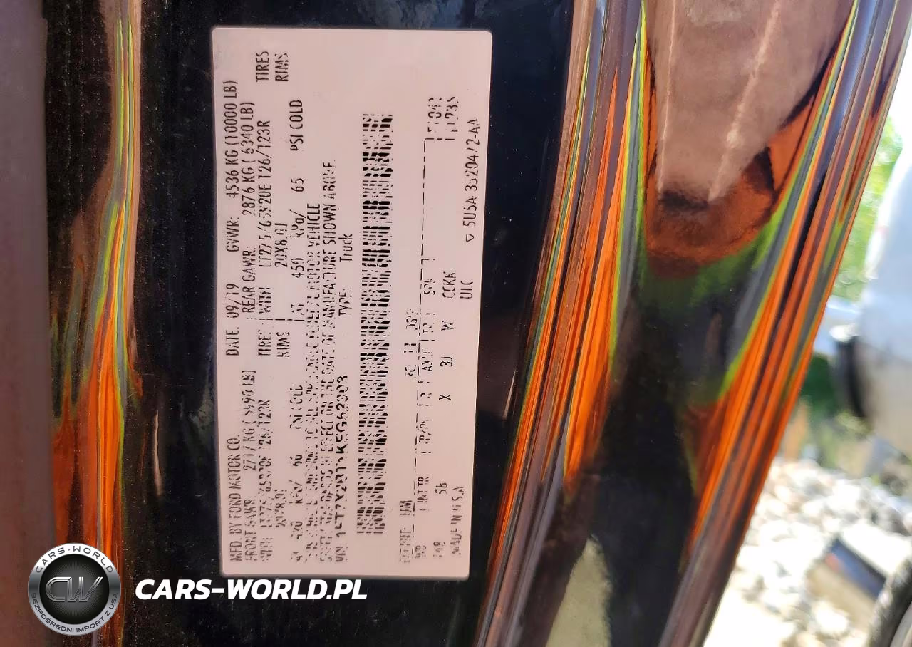 2019 Ford F250 Super Duty VIN:1FT7X2BT1KEG62303 - 12