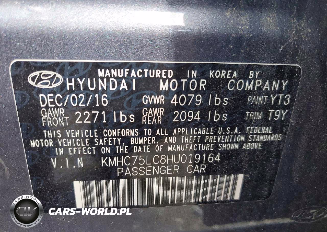 2017 Hyundai Ioniq Sel VIN:KMHC75LC8HU019164 - 12