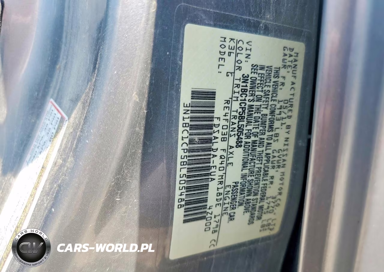 2011 Nissan Versa VIN:3N1BC1CP5BL505488 - 12