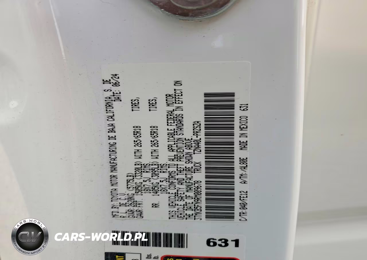 2024 Toyota Tacoma Trd Sport VIN:3TMKB5FN9RM009678 - 12