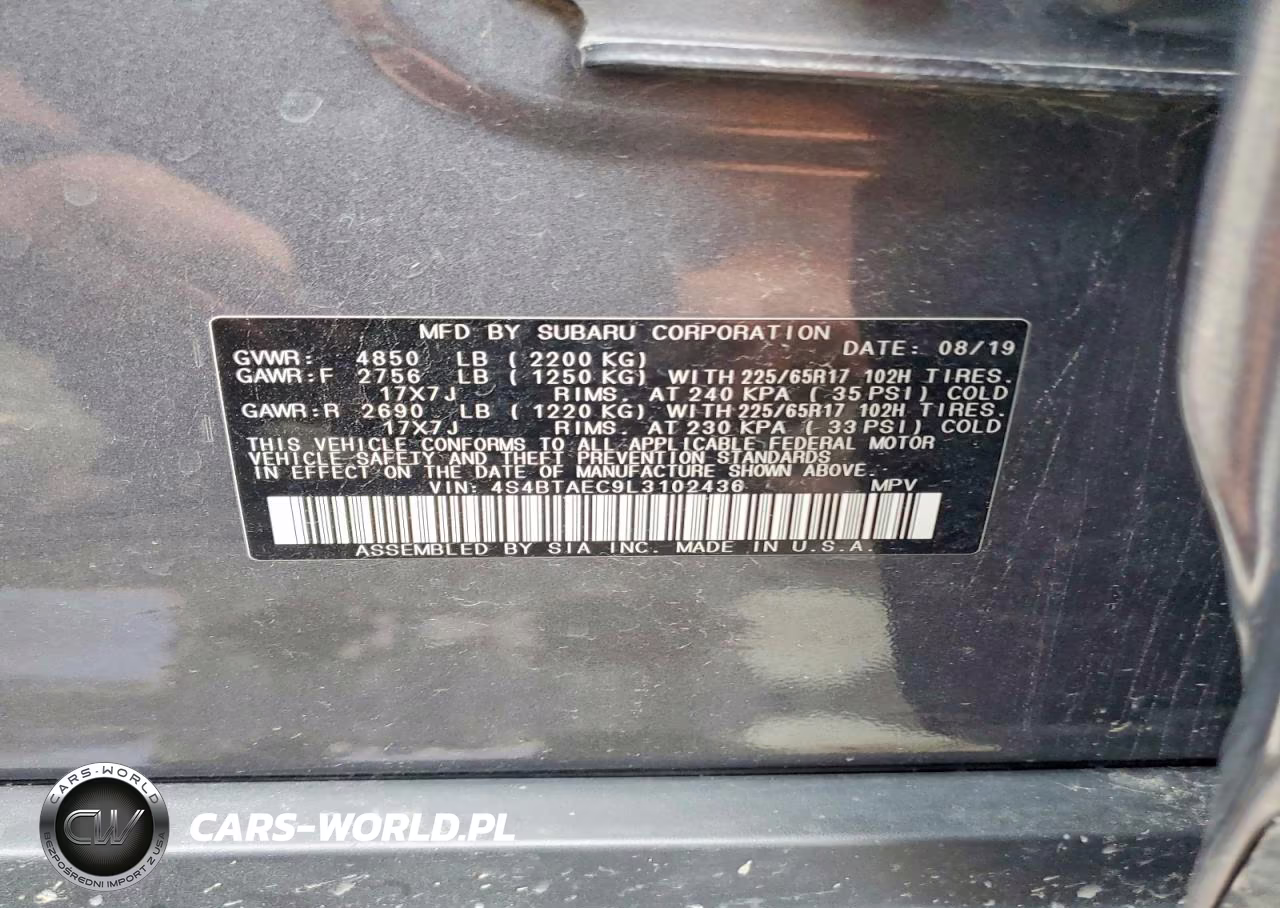 2020 Subaru Outback Premium VIN:4S4BTAEC9L3102436 - 12