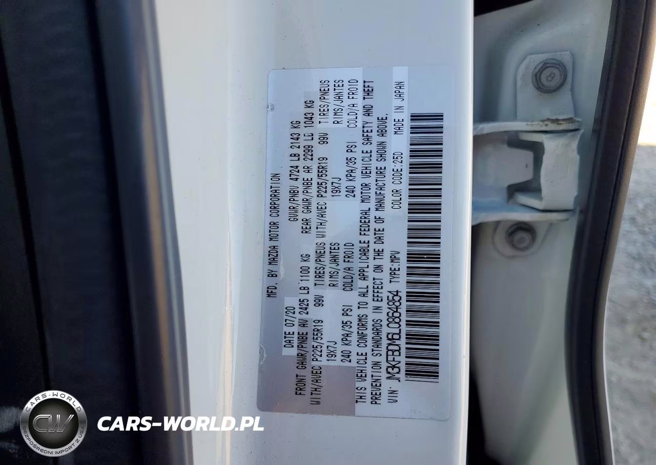 2020 Mazda Cx-5 Grand Touring VIN:JM3KFBDM6L0864854 - 12