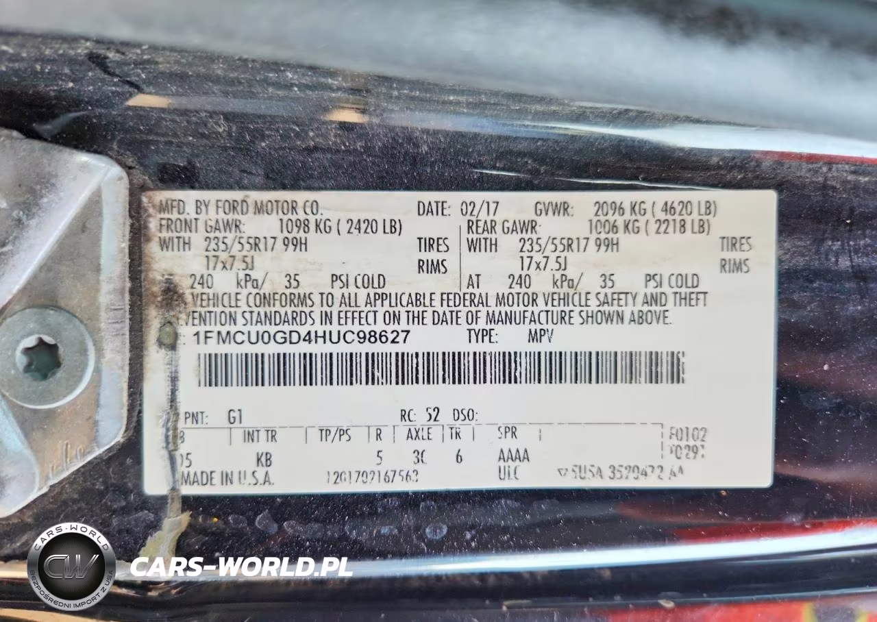2017 Ford Escape Se VIN:1FMCU0GD4HUC98627 - 12