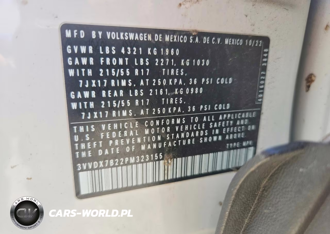 2023 Volkswagen Taos S VIN:3VVDX7B22PM323155 - 13
