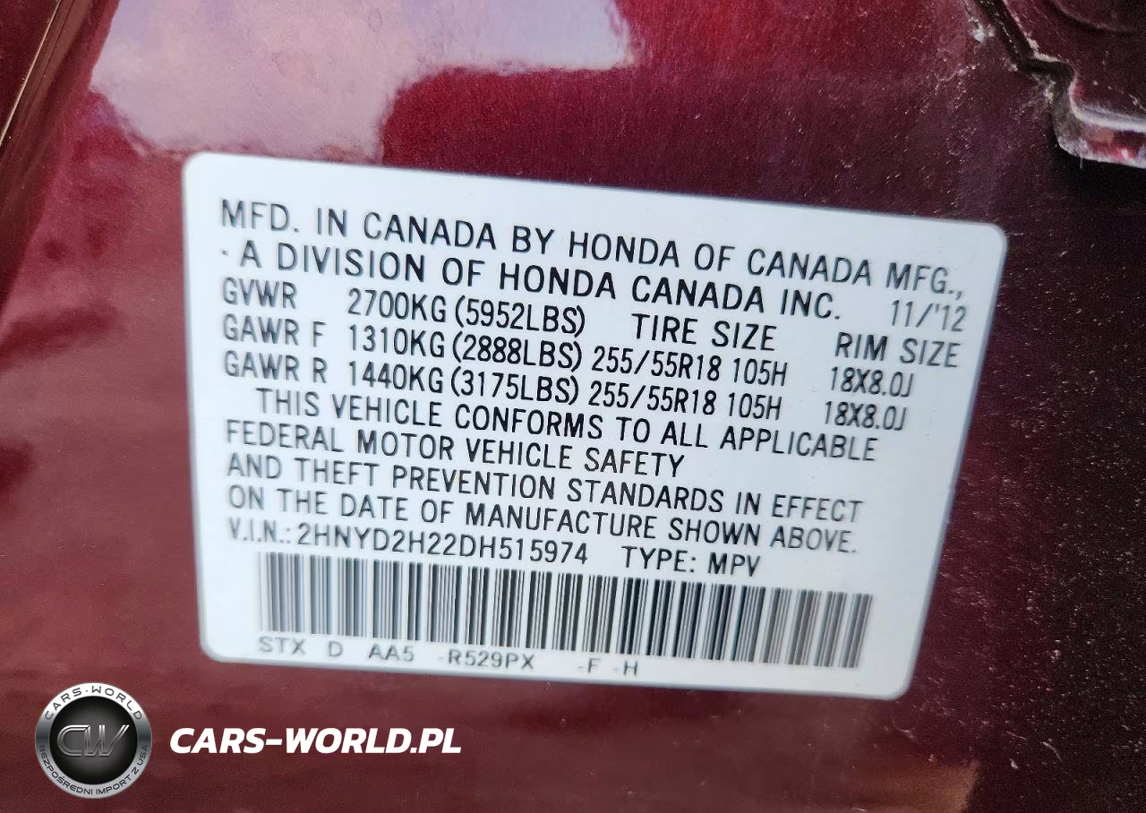 2013 Acura Mdx VIN:2HNYD2H22DH515974 - 13