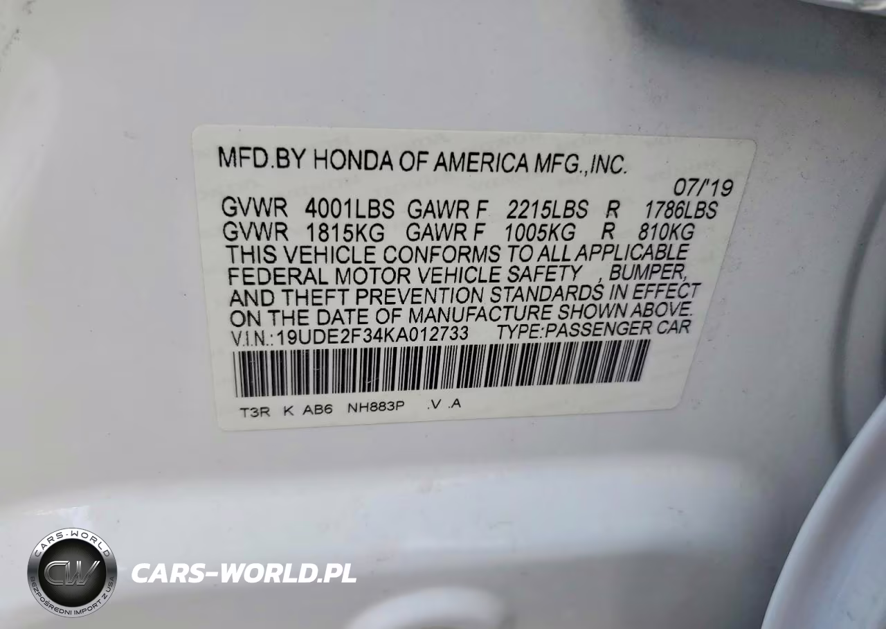 2019 Acura Ilx VIN:19UDE2F34KA012733 - 12