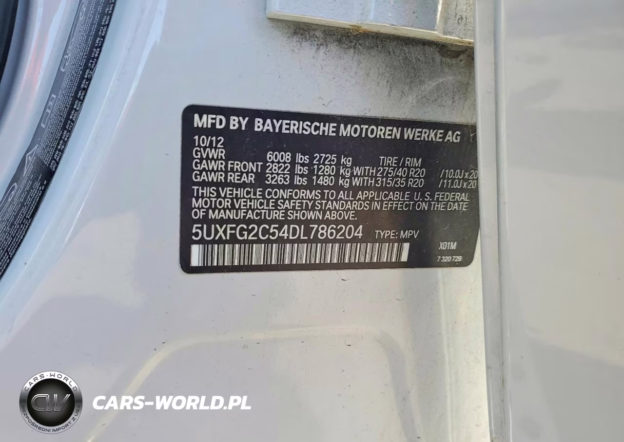 2013 BMW X6 xDrive35I VIN:5UXFG2C54DL786204 - 14