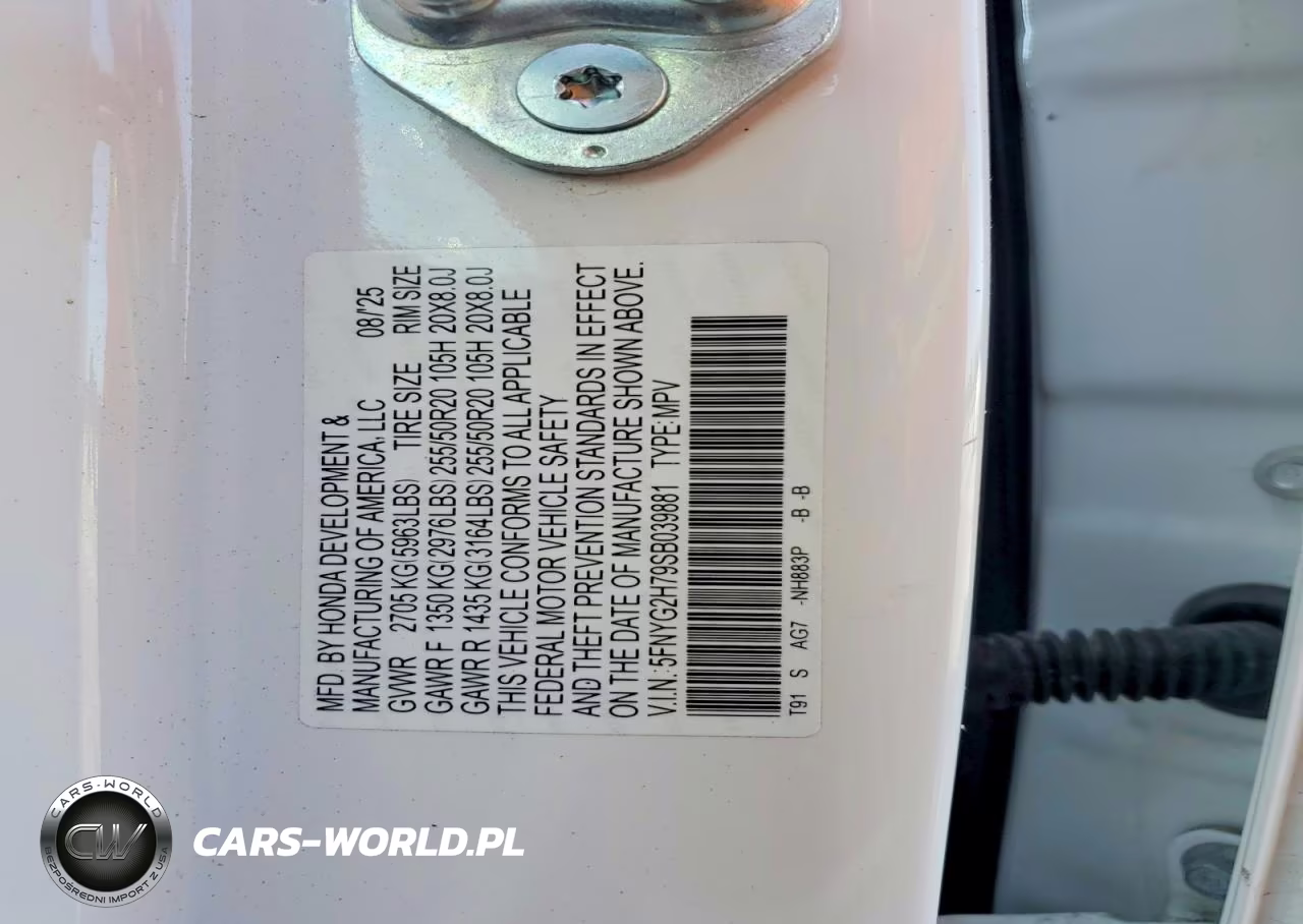 2025 Honda Pilot Touring VIN:5FNYG2H79SB039881 - 13
