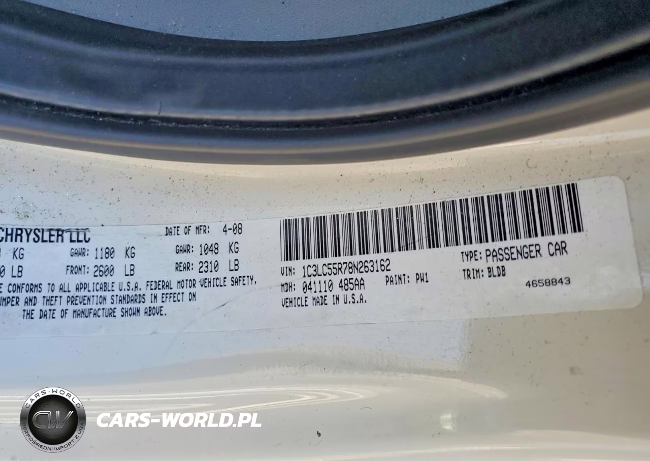 2008 Chrysler Sebring Touring VIN:1C3LC55R78N263162 - 12