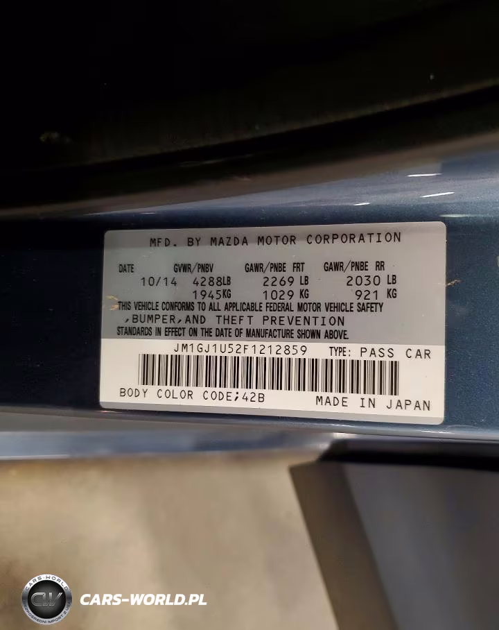2015 Mazda 6 Sport VIN:JM1GJ1U52F1212859 - 12