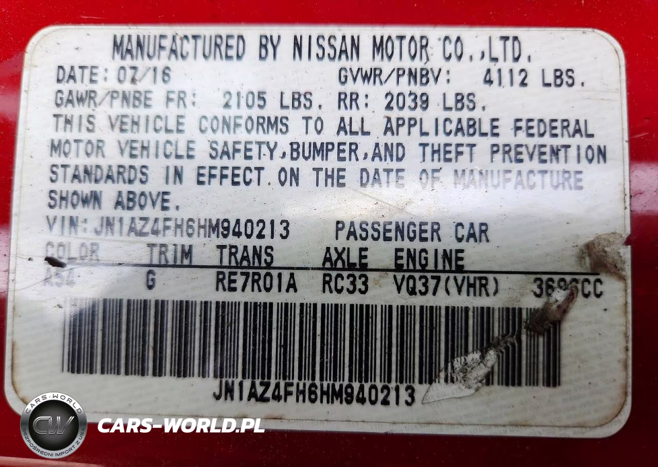 2017 Nissan 370Z Roadster VIN:JN1AZ4FH6HM940213 - 13