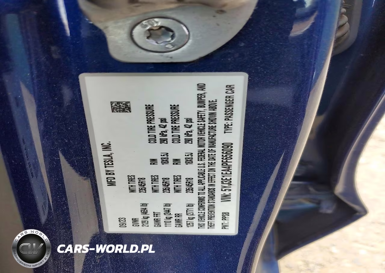 2023 Tesla Model 3 VIN:5YJ3E1EA4PF656090 - 12