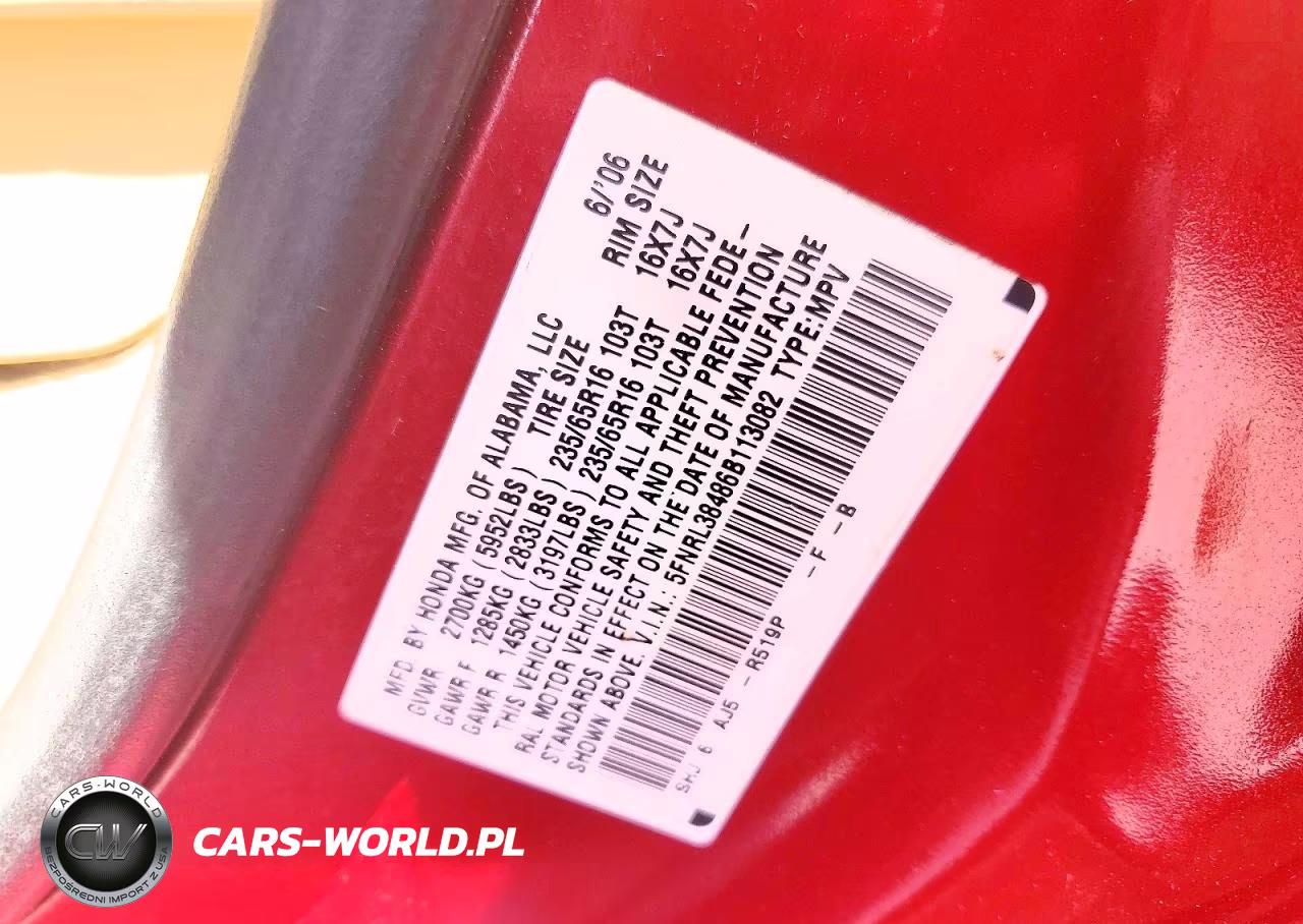 2006 Honda Odyssey Ex VIN:5FNRL38486B113082 - 13