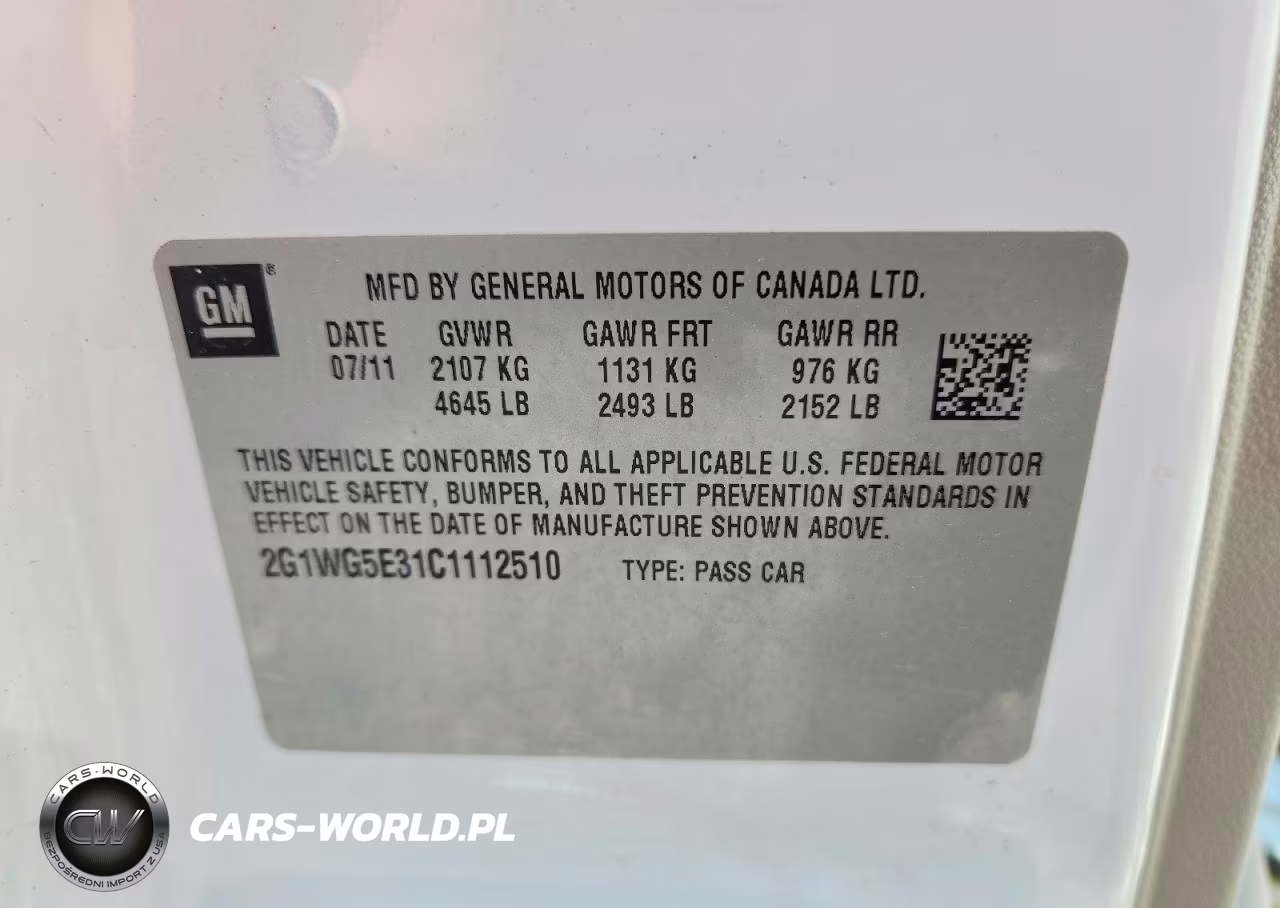 2012 Chevrolet Impala Lt VIN:2G1WG5E31C1112510 - 12