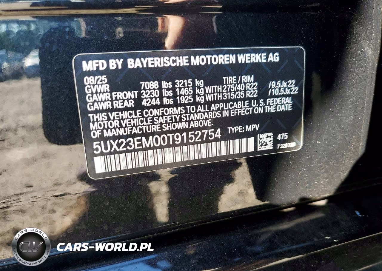 2026 BMW X7 xDrive40I VIN:5UX23EM00T9152754 - 14