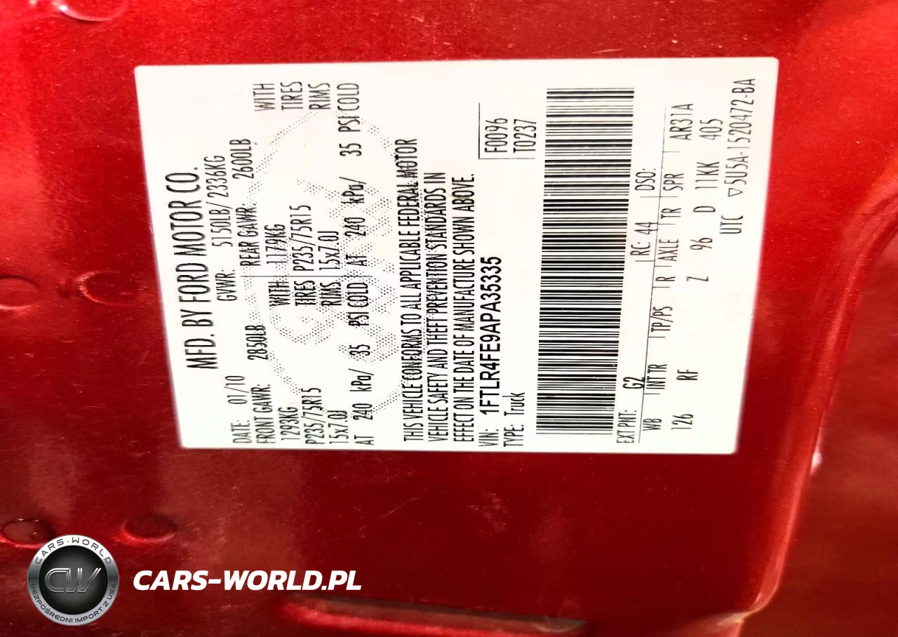 2010 Ford Ranger Super Cab VIN:1FTLR4FE9APA35335 - 12