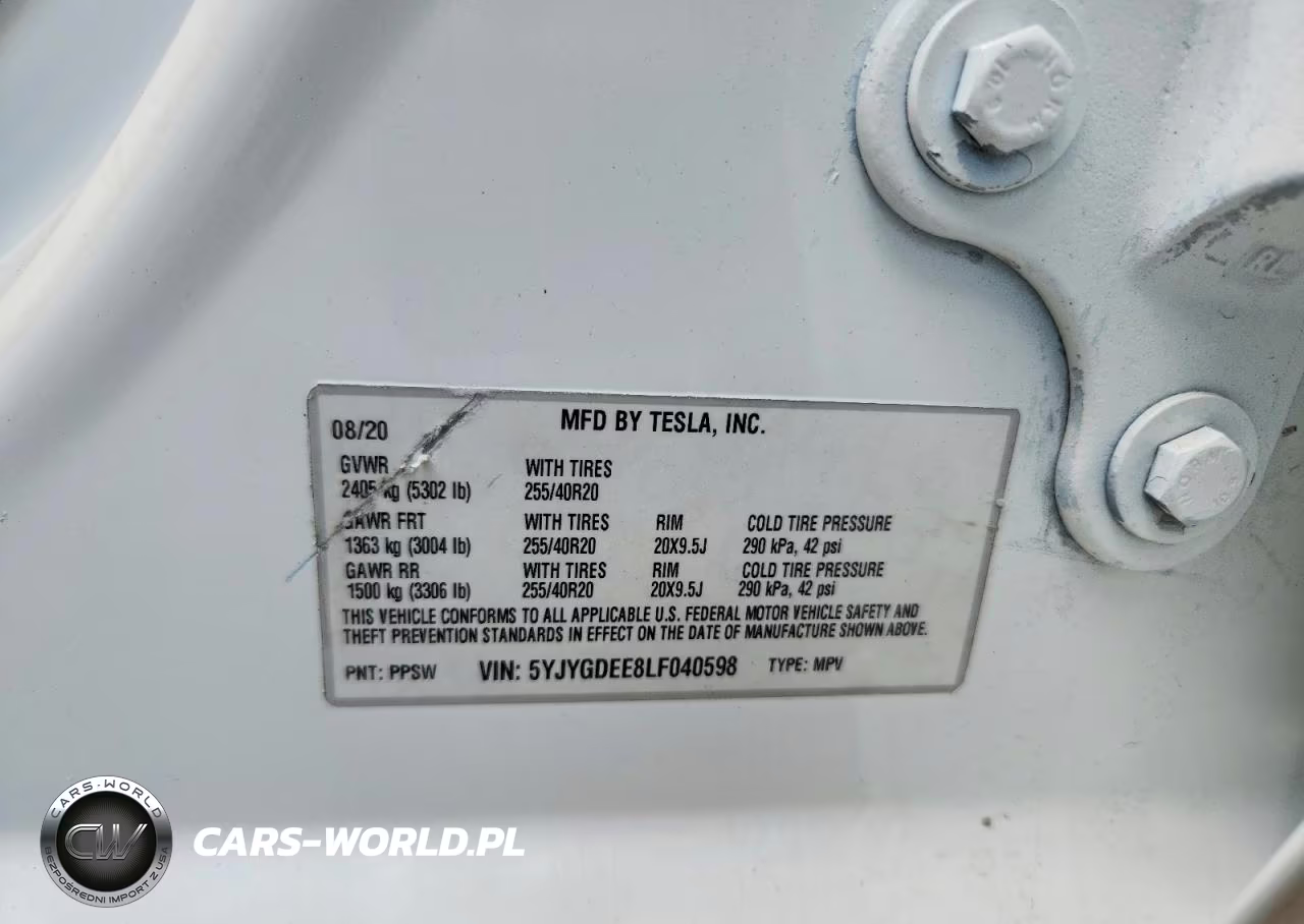 2020 Tesla Model Y VIN:5YJYGDEE8LF040598 - 12