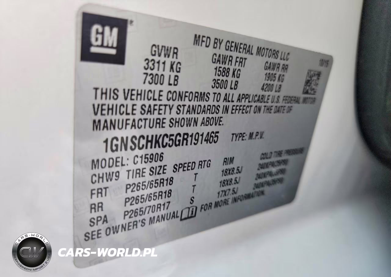 2016 Chevrolet Suburban C1500 Lt VIN:1GNSCHKC5GR191465 - 13