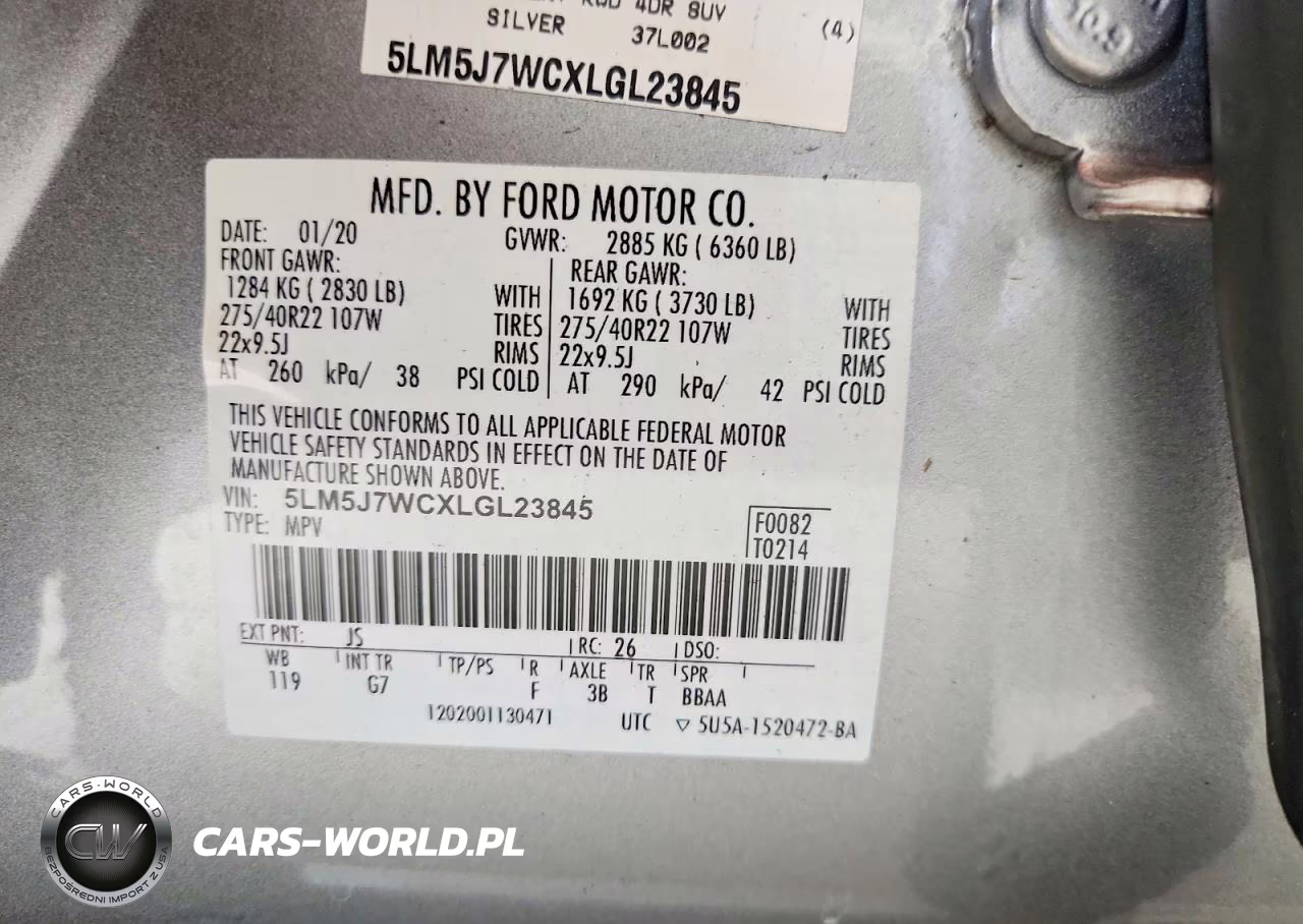 2020 Lincoln Aviator Reserve VIN:5LM5J7WCXLGL23845 - 13