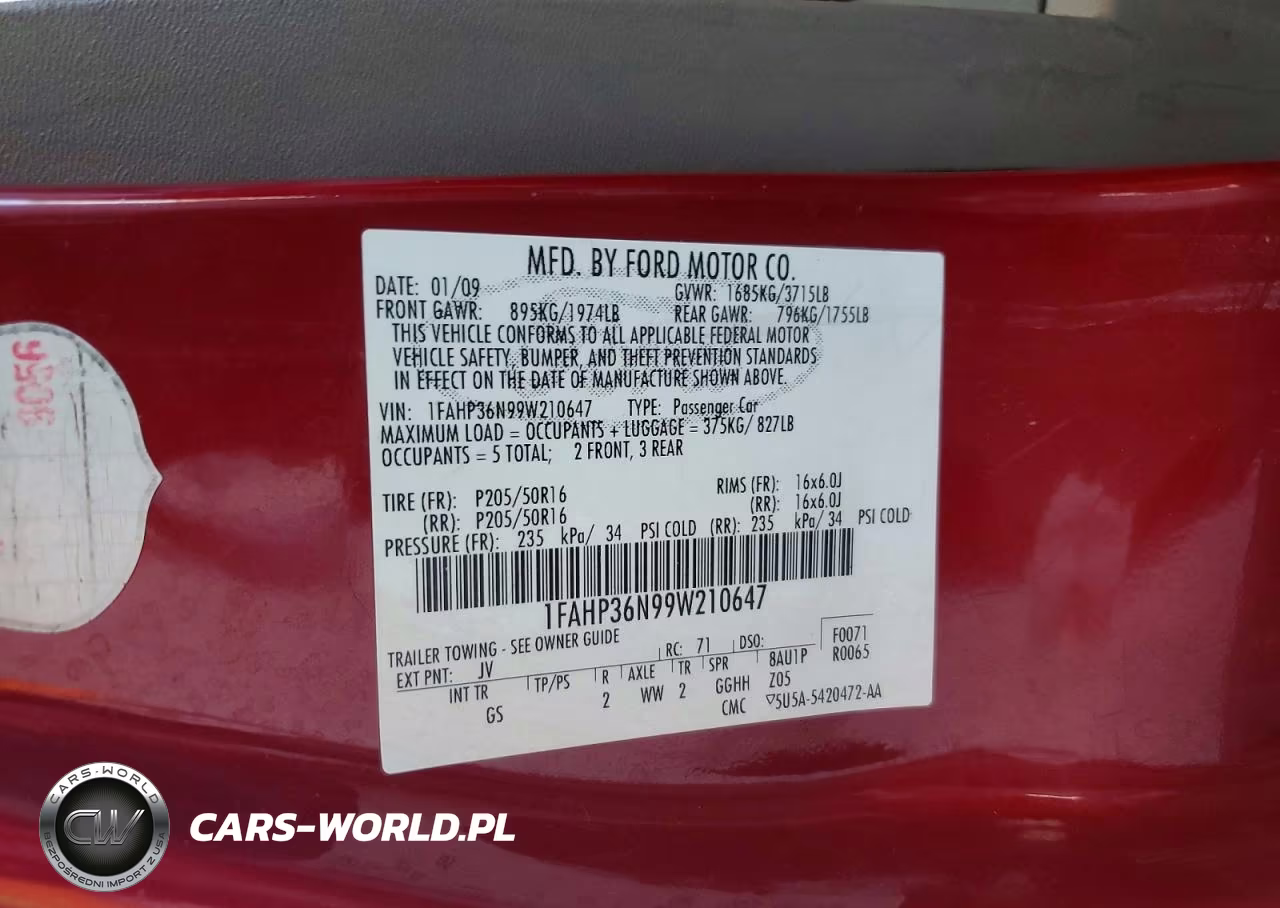 2009 Ford Focus Ses VIN:1FAHP36N99W210647 - 12