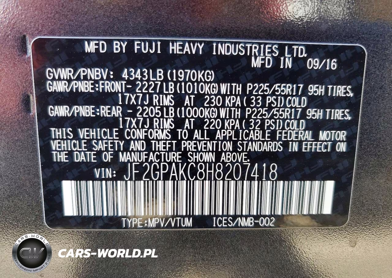 2017 Subaru Crosstrek Limited VIN:JF2GPAKC8H8207418 - 13