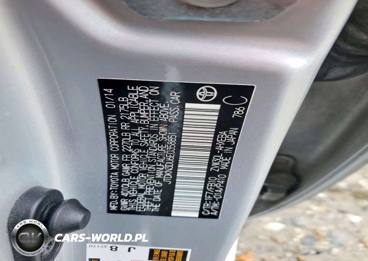 2014 Toyota Prius One VIN:JTDKN3DU6E0358851 - 13