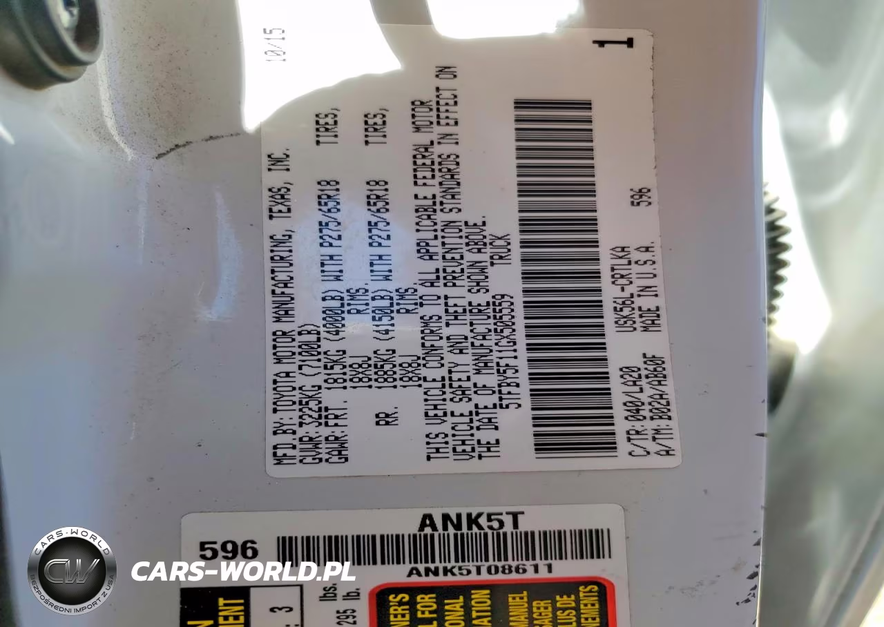2016 Toyota Tundra Double Cab Limited VIN:5TFBY5F11GX505559 - 13