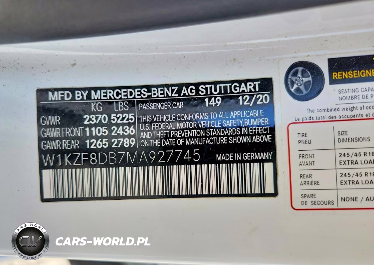 2021 Mercedes-Benz E 350 VIN:W1KZF8DB7MA927745 - 13