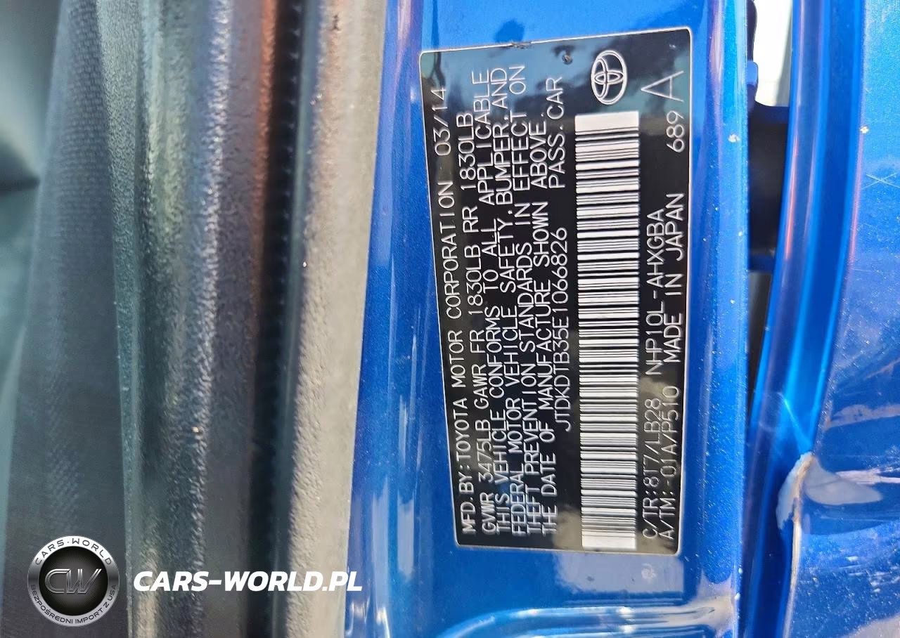 2014 Toyota Prius C Four VIN:JTDKDTB35E1066826 - 12