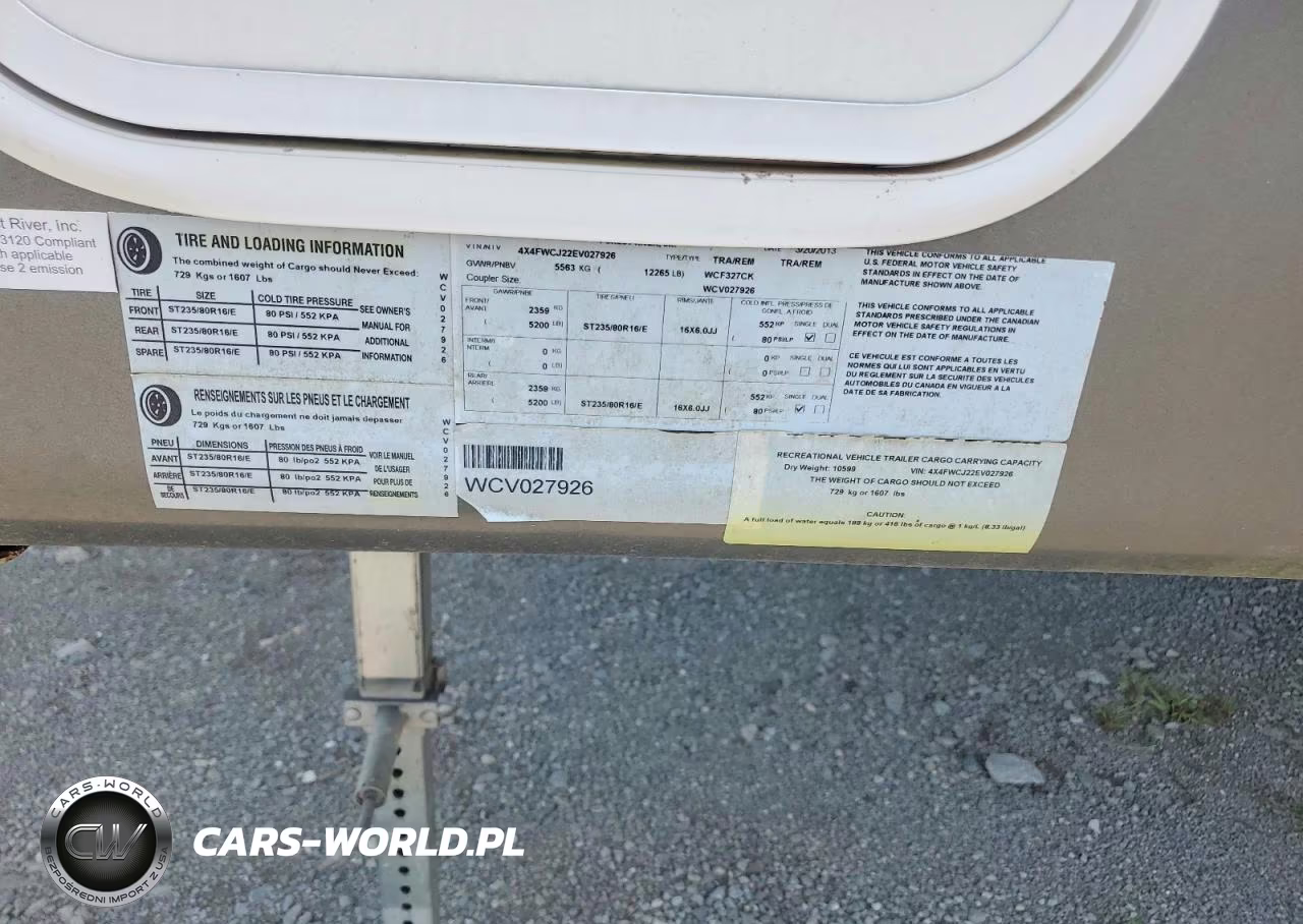2014 Fore Recreational Vehicle (Rv) VIN:4X4FWCJ22EV027926 - 10