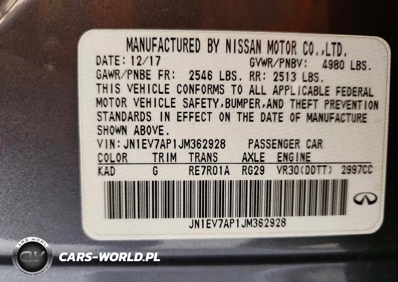 2018 Infiniti Q50 3.0T Luxe VIN:JN1EV7AP1JM362928 - 13