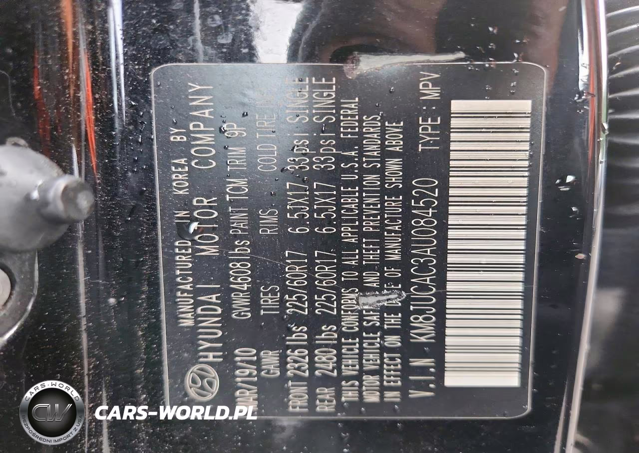 2010 Hyundai Tucson Gls VIN:KM8JUCAC3AU084520 - 14