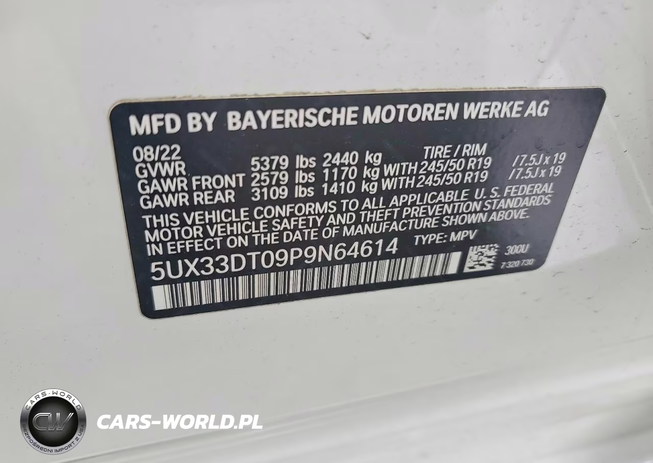 2023 BMW X4 xDrive30I VIN:5UX33DT09P9N64614 - 13