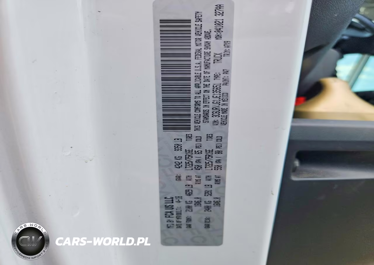 2018 Ram Promaster 3500 Delivery Van VIN:3C6URVJG1JE135651 - 13