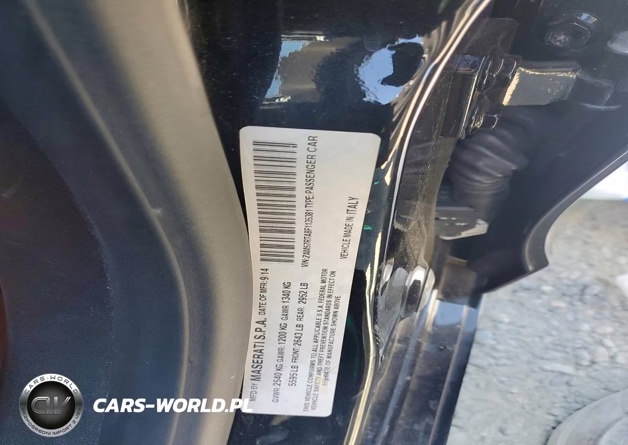 2015 Maserati Ghibli S VIN:ZAM57RTA8F1135381 - 12