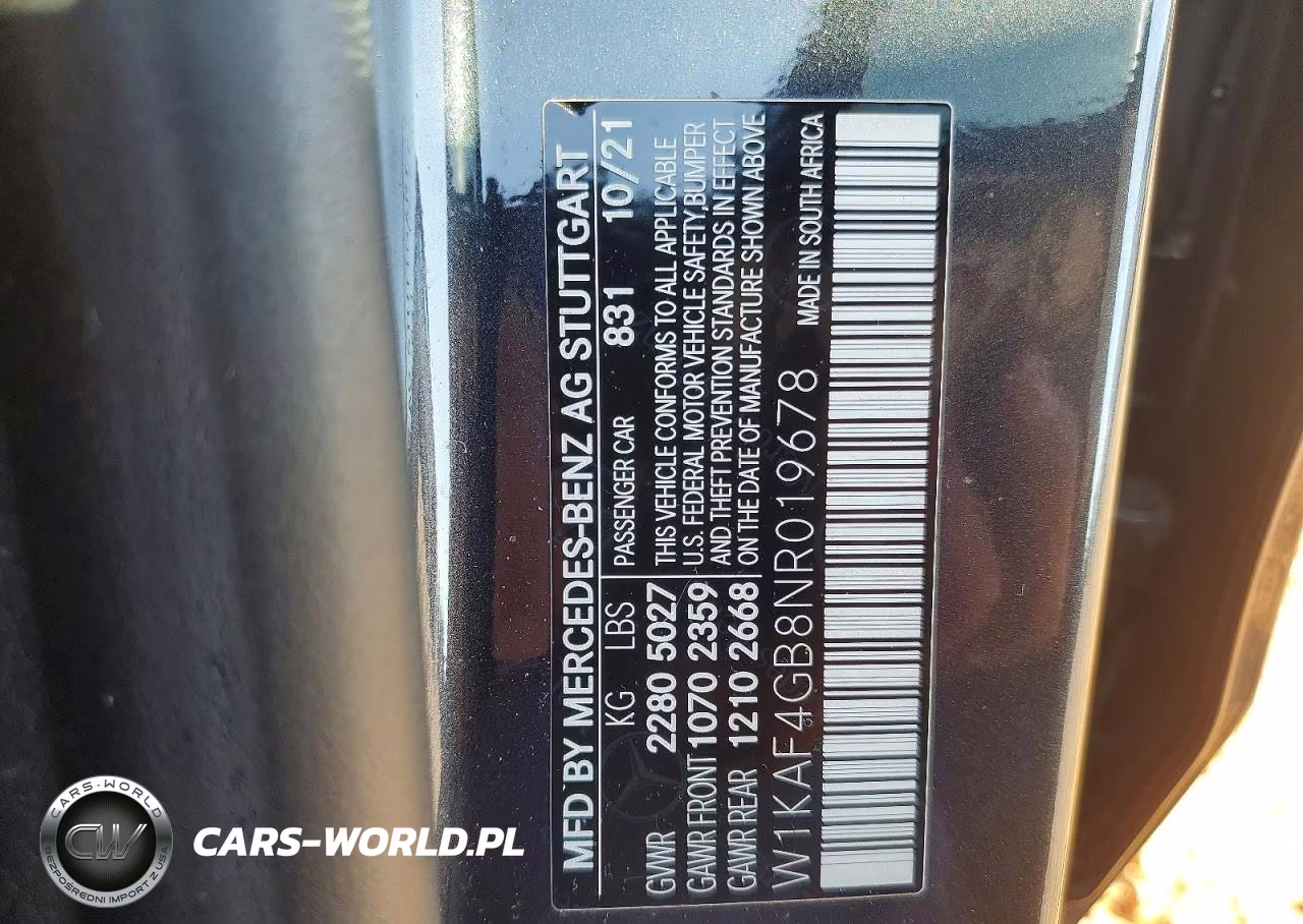 2022 Mercedes-Benz C 300 VIN:W1KAF4GB8NR019678 - 12
