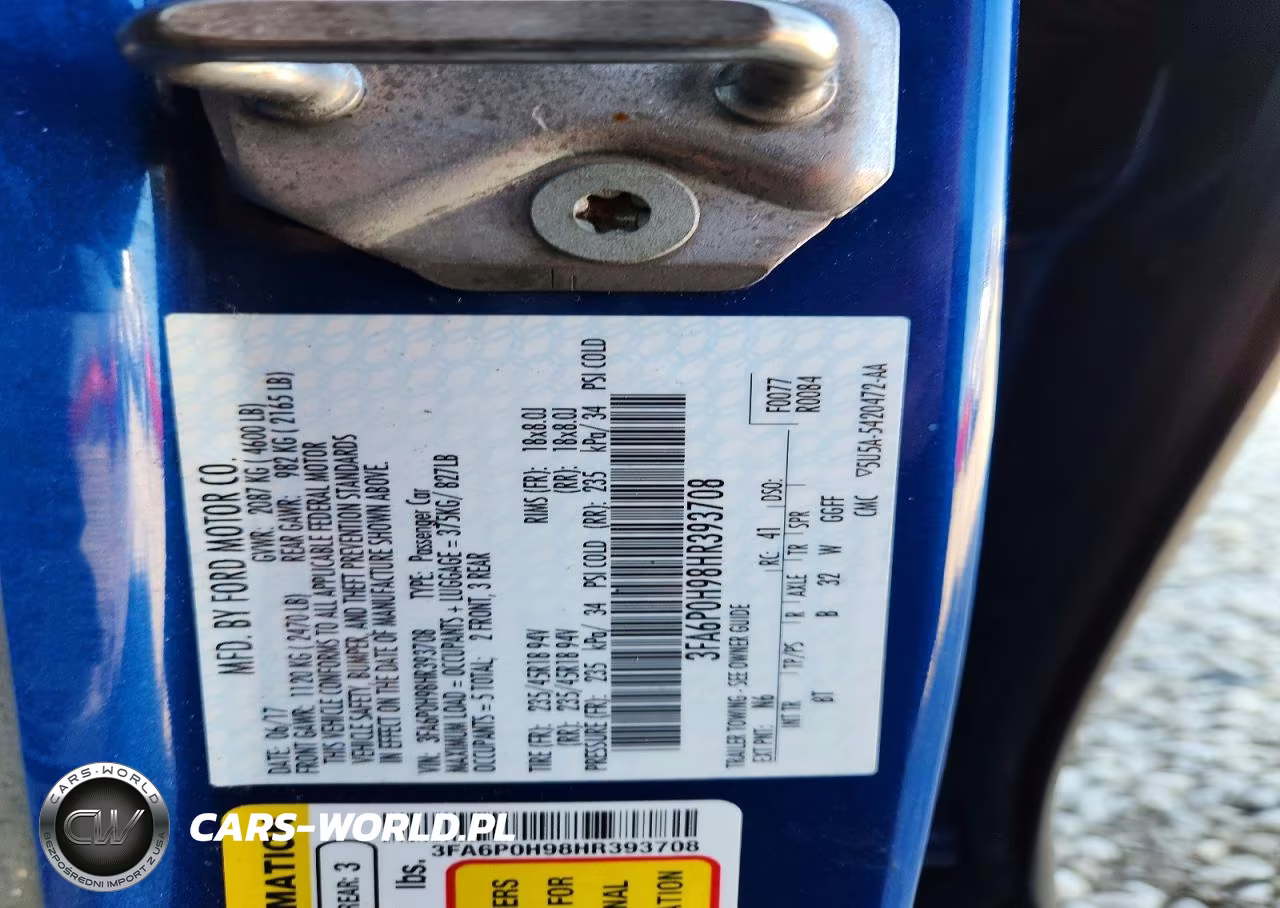 2017 Ford Fusion Se VIN:3FA6P0H98HR393708 - 13