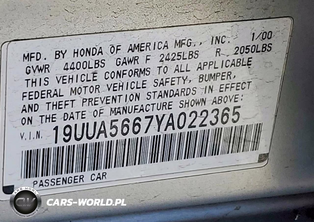 2000 Acura 3.2Tl VIN:19UUA5667YA022365 - 12