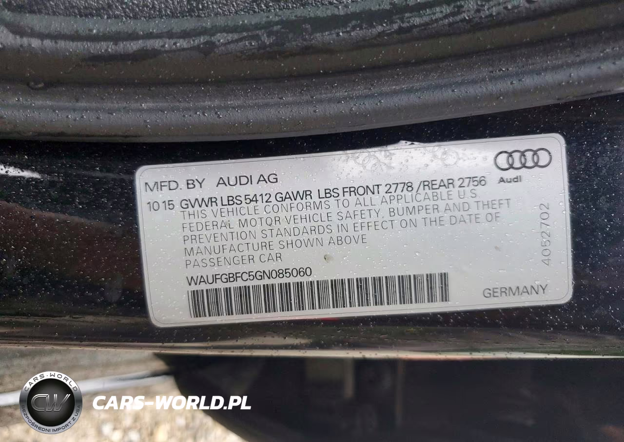 2016 Audi A6 Premium Plus VIN:WAUFGBFC5GN085060 - 12