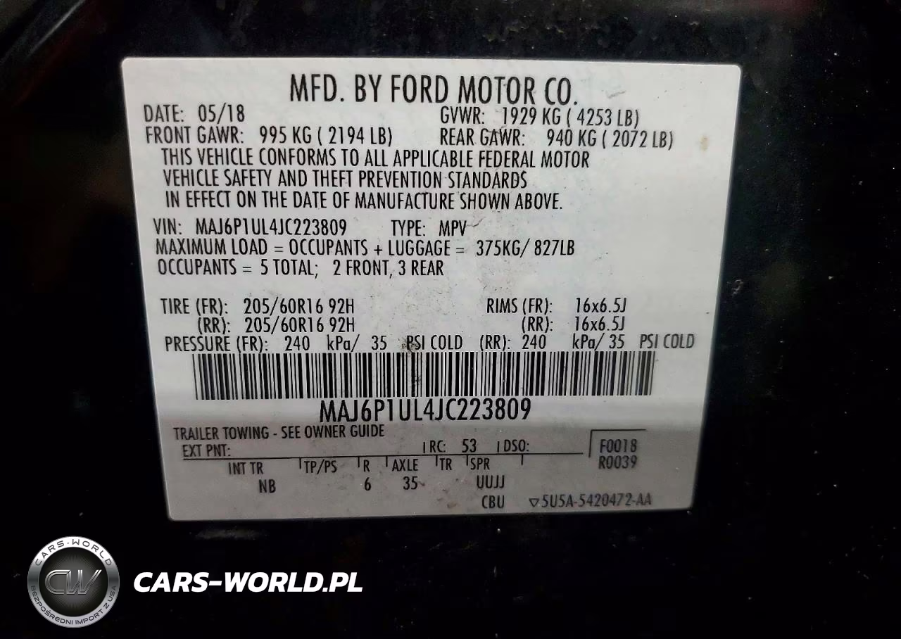 2018 Ford Ecosport Se VIN:MAJ6P1UL4JC223809 - 12