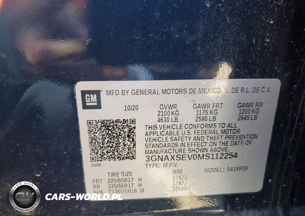 2021 Chevrolet Equinox Ls VIN:3GNAXSEV0MS112254 - 13