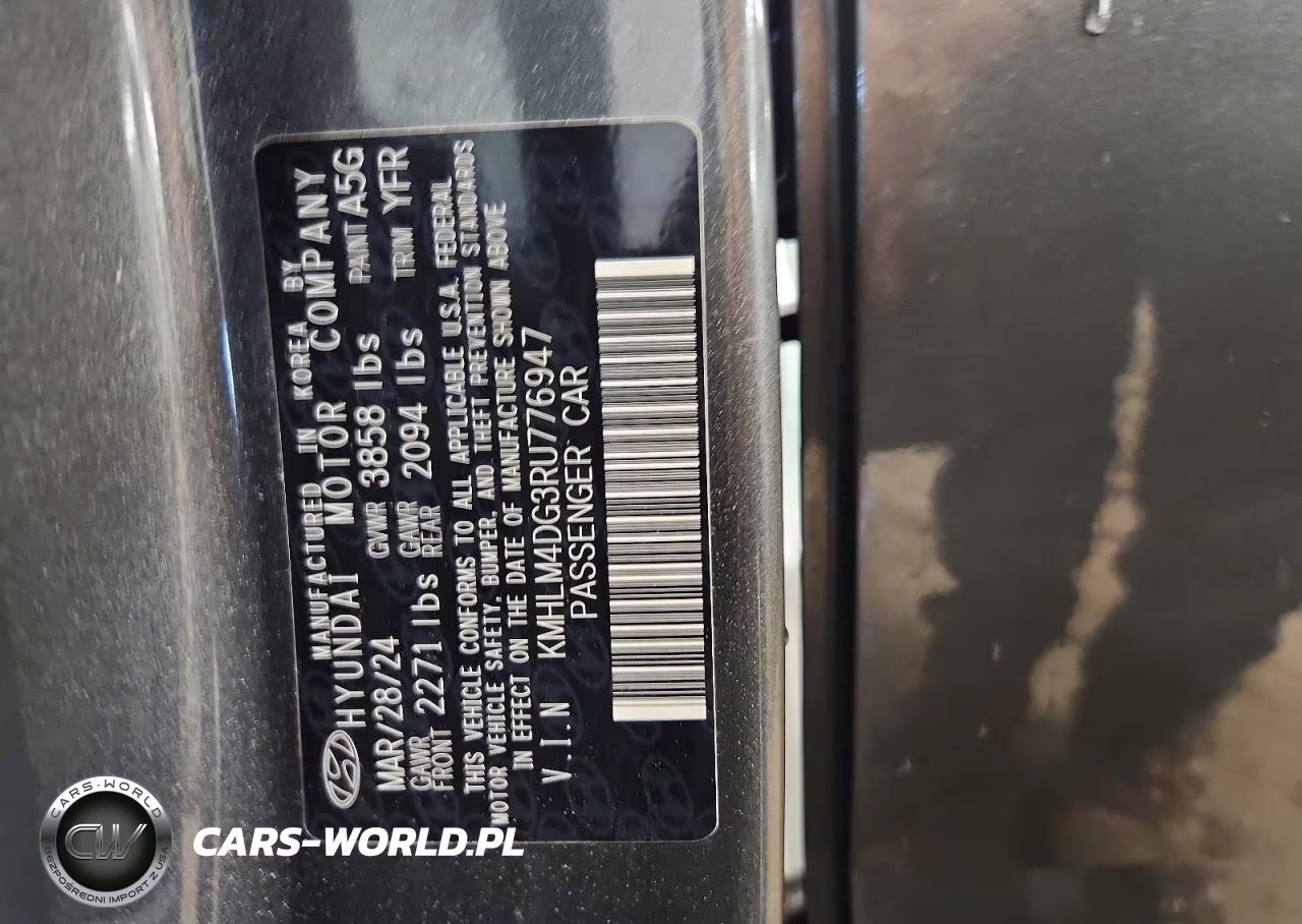 2024 Hyundai Elantra Sel VIN:KMHLM4DG3RU776947 - 12