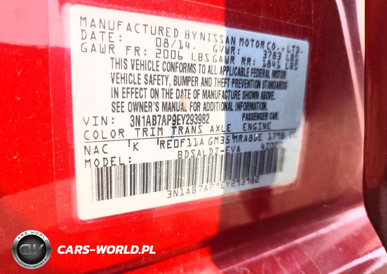 2014 Nissan Sentra Sv VIN:3N1AB7AP9EY293982 - 13