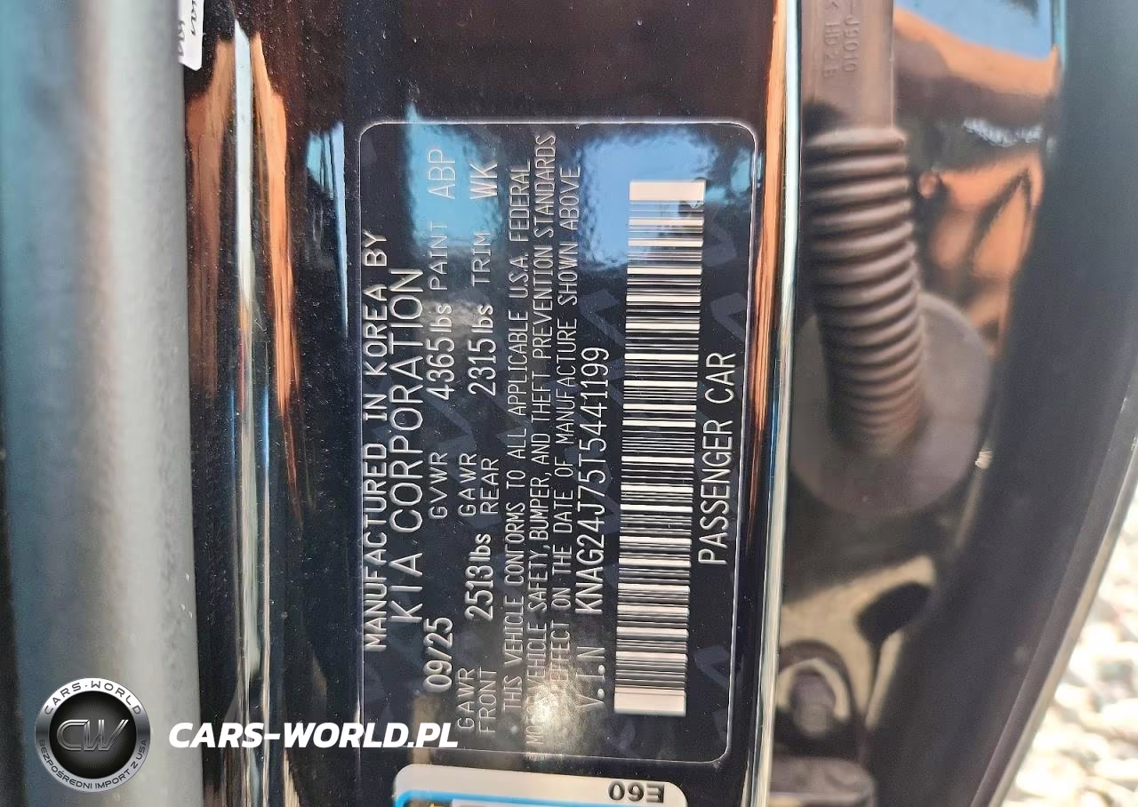 2026 Kia K5 Lxs VIN:KNAG24J75T5441199 - 12