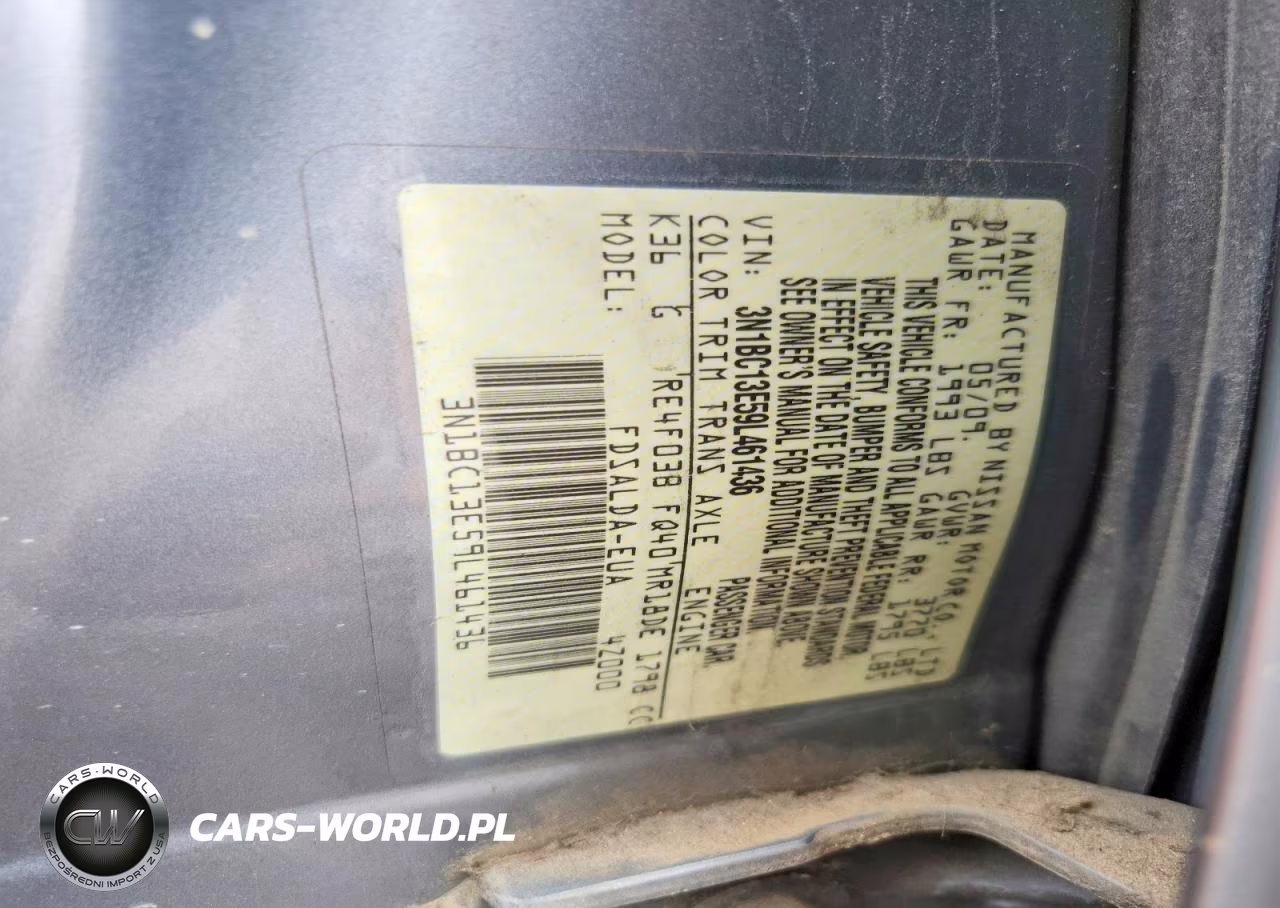 2009 Nissan Versa 1.8 S VIN:3N1BC13E59L461436 - 12
