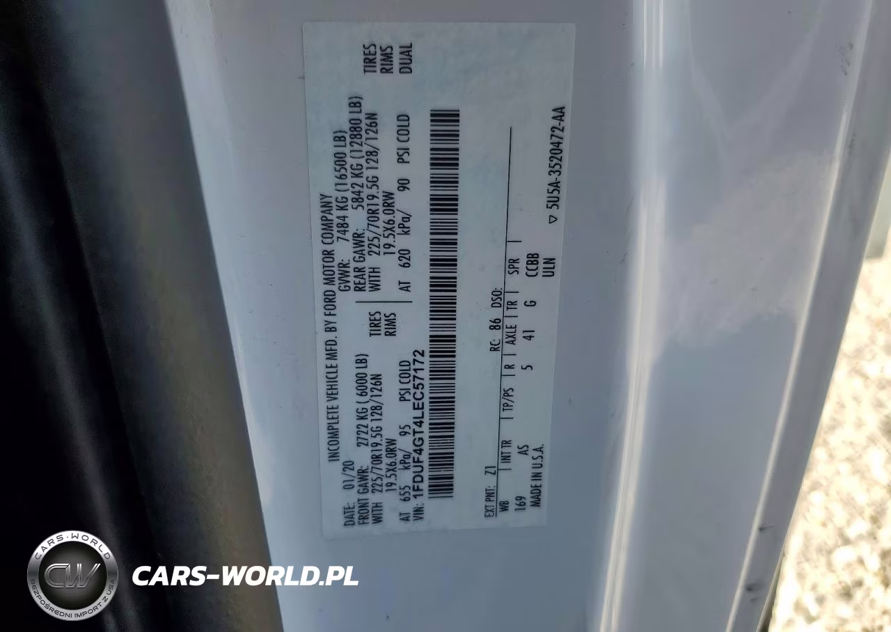 2020 Ford F450 Super Duty VIN:1FDUF4GT4LEC57172 - 12