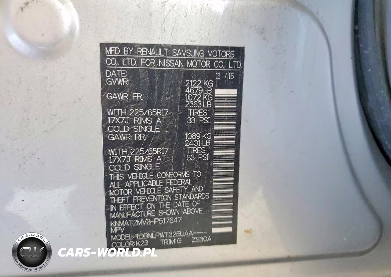2017 Nissan Rogue S VIN:KNMAT2MV3HP517647 - 13