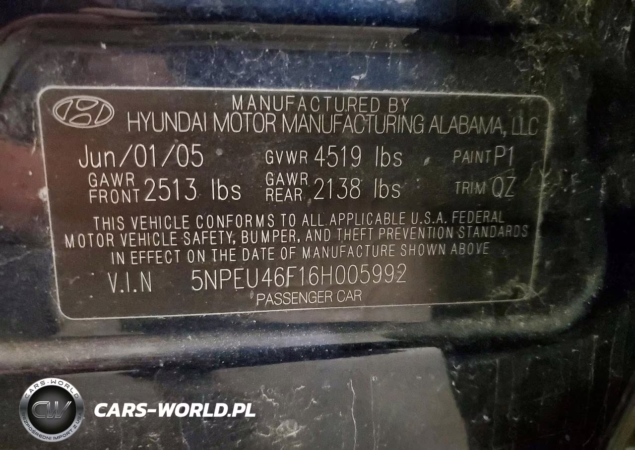 2006 Hyundai Sonata Gls V6 VIN:5NPEU46F16H005992 - 13