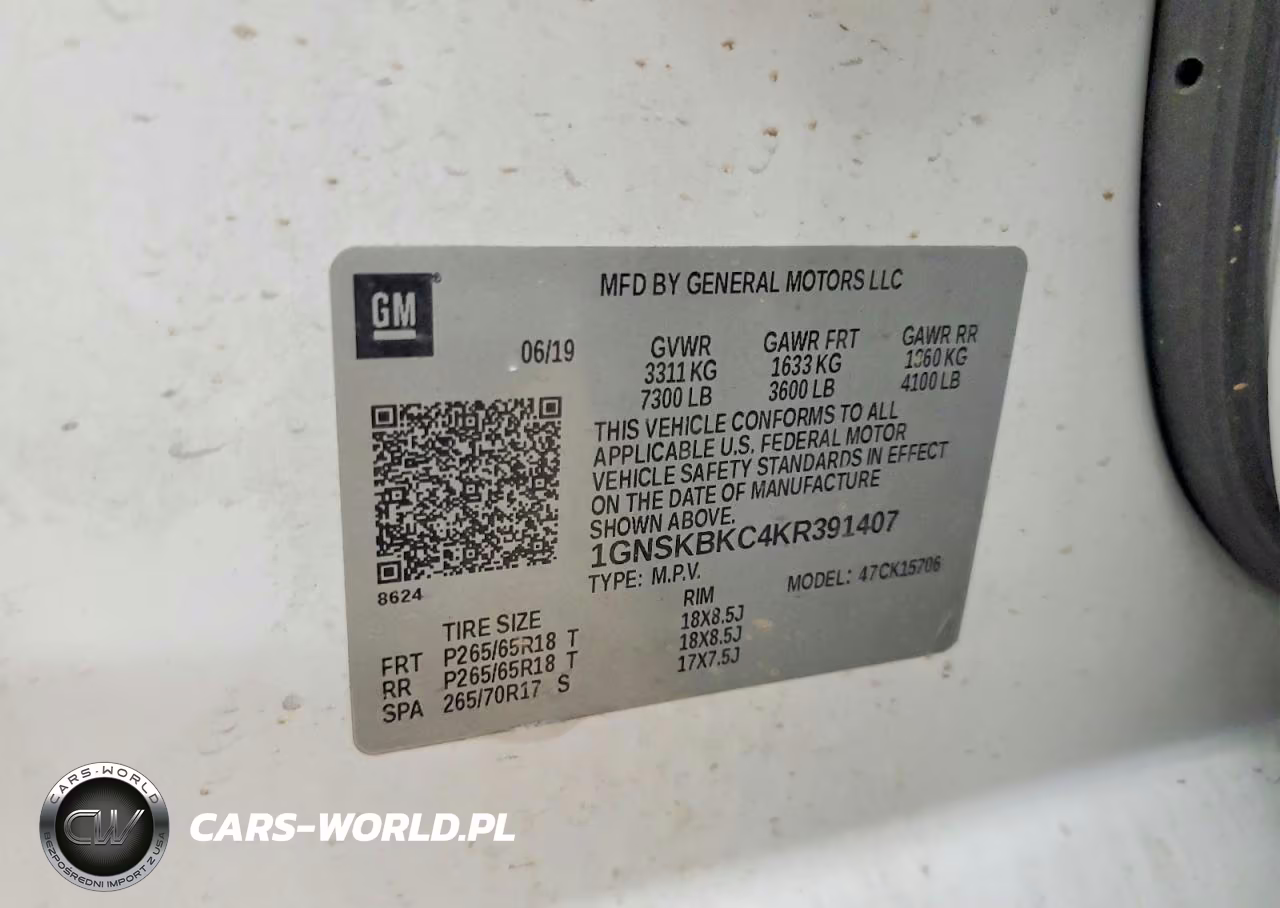 2019 Chevrolet Tahoe K1500 Lt VIN:1GNSKBKC4KR391407 - 13